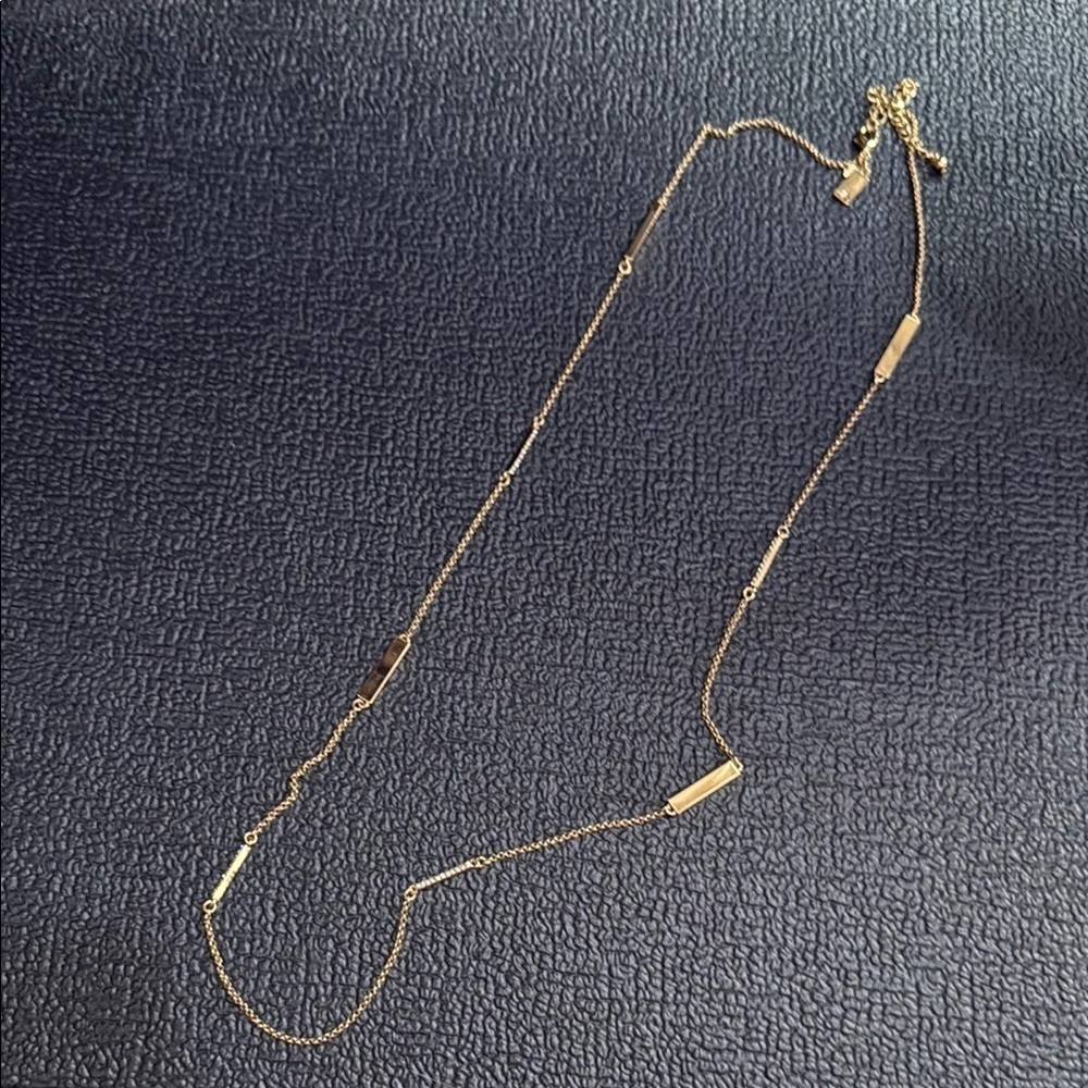 Elegant Gold Necklace Kate spade with crystals long